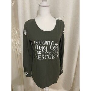 Long Sleeve T-Shirt “you Can’t Buy Love But You Can Rescue It” Cute Animal Large